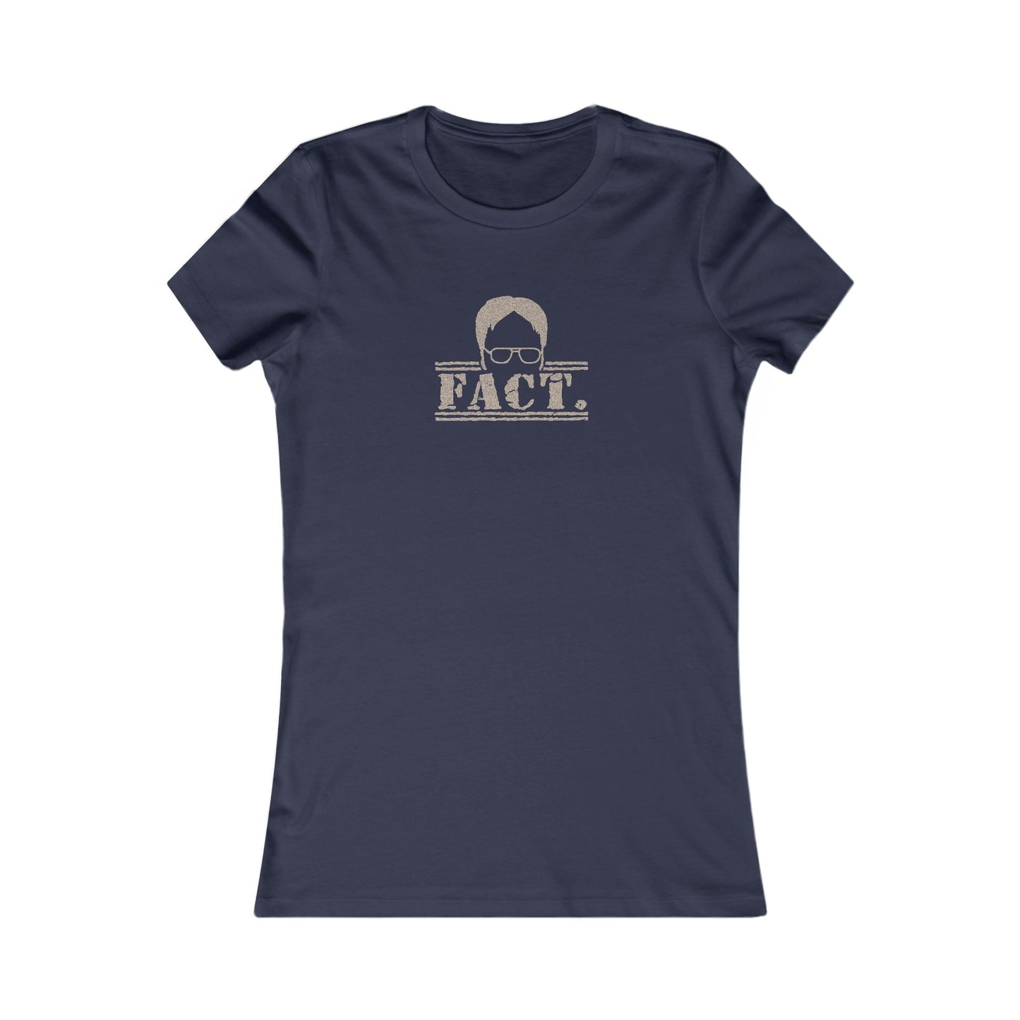 Dwight Schrute FACT. — The Office-Inspired Retro Women's Tee (Dark)