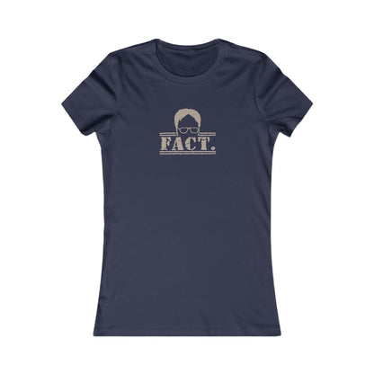 Dwight Schrute FACT. — The Office-Inspired Retro Women's Tee (Dark)