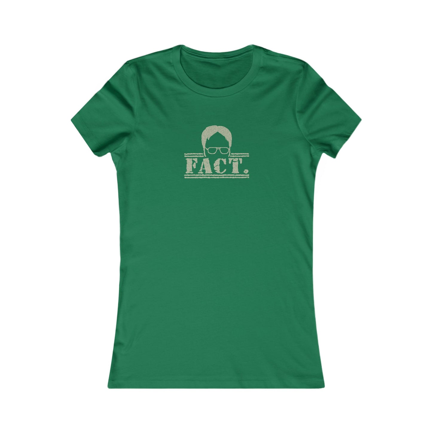 Dwight Schrute FACT. — The Office-Inspired Retro Women's Tee (Dark)