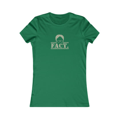 Dwight Schrute FACT. — The Office-Inspired Retro Women's Tee (Dark)
