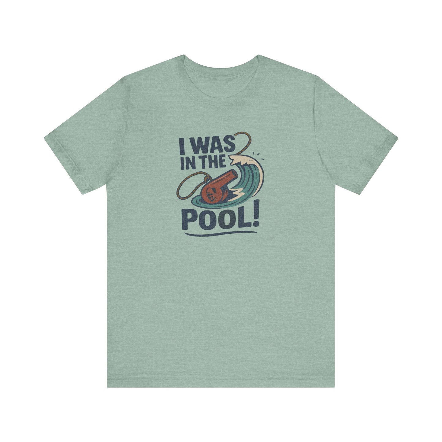 I Was in the Pool! — George Costanza Shrinkage Retro Tee (Light)