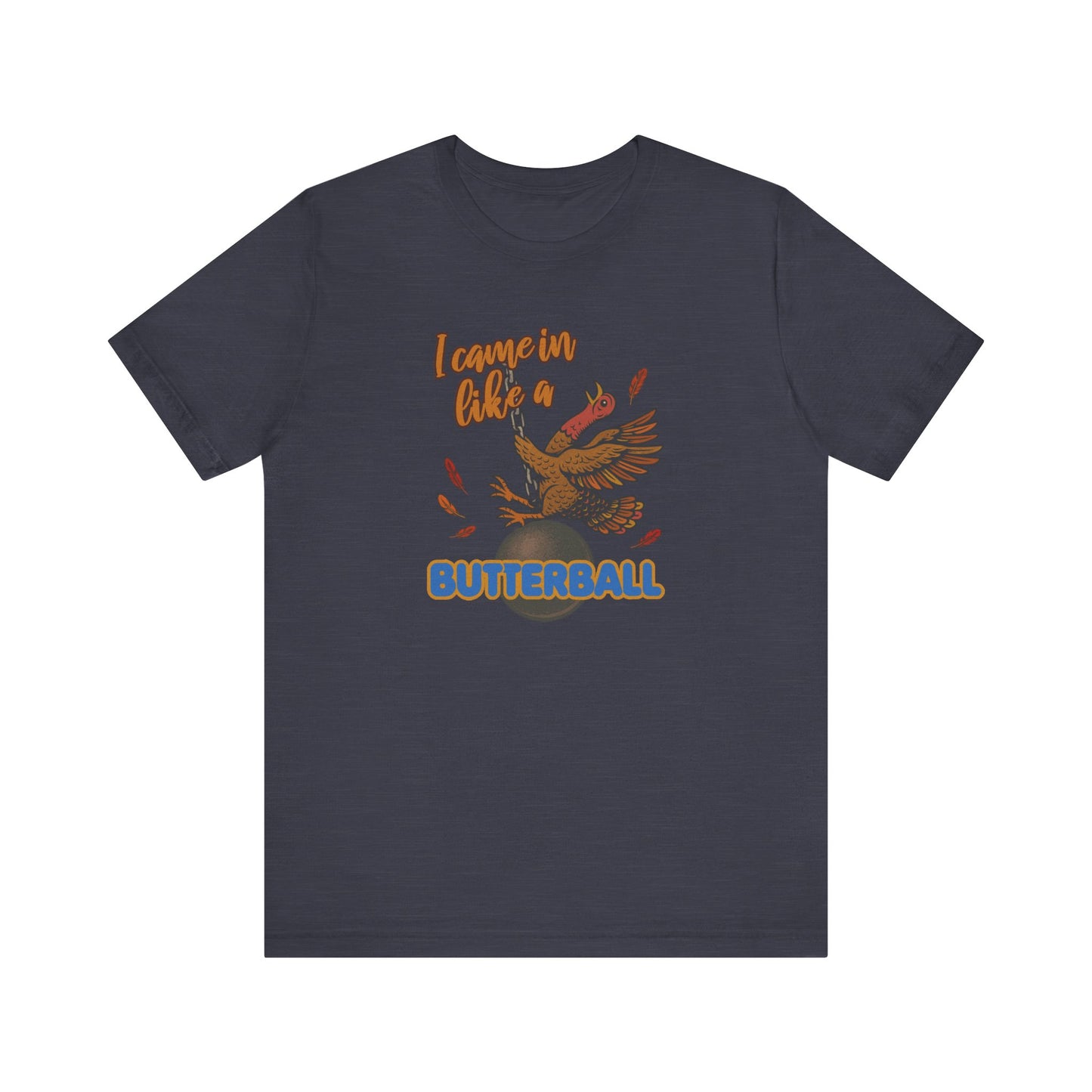 Like a Butterball — Miley Cyrus Thanksgiving Parody Retro Tee (Dark)