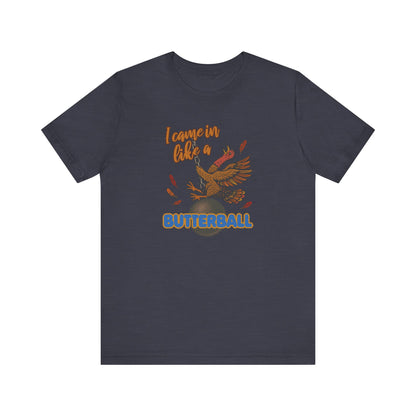 Like a Butterball — Miley Cyrus Thanksgiving Parody Retro Tee (Dark)