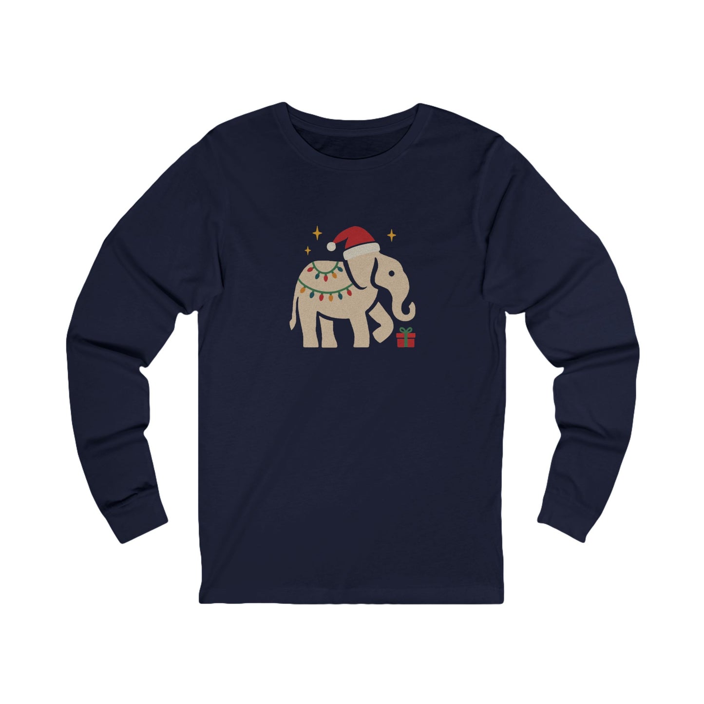 White Elephant Season — Retro Christmas Long Sleeve (Dark)