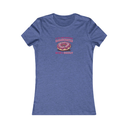 Sugarcoated (Go Eat a Donut) — Retro Graphic Women's Tee (Dark)