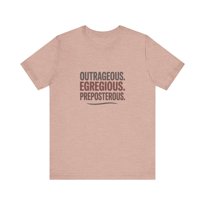 Outrageous Egregious Preposterous — Seinfeld Retro Tee (Light)