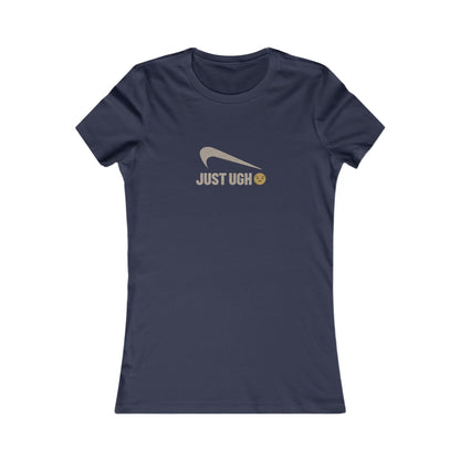Just Ugh 😒 Athletic Parody — Retro Workout Women's Tee (Dark)