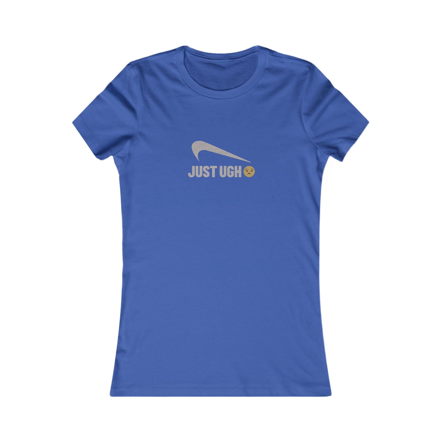 Just Ugh 😒 Athletic Parody — Retro Workout Women's Tee (Dark)