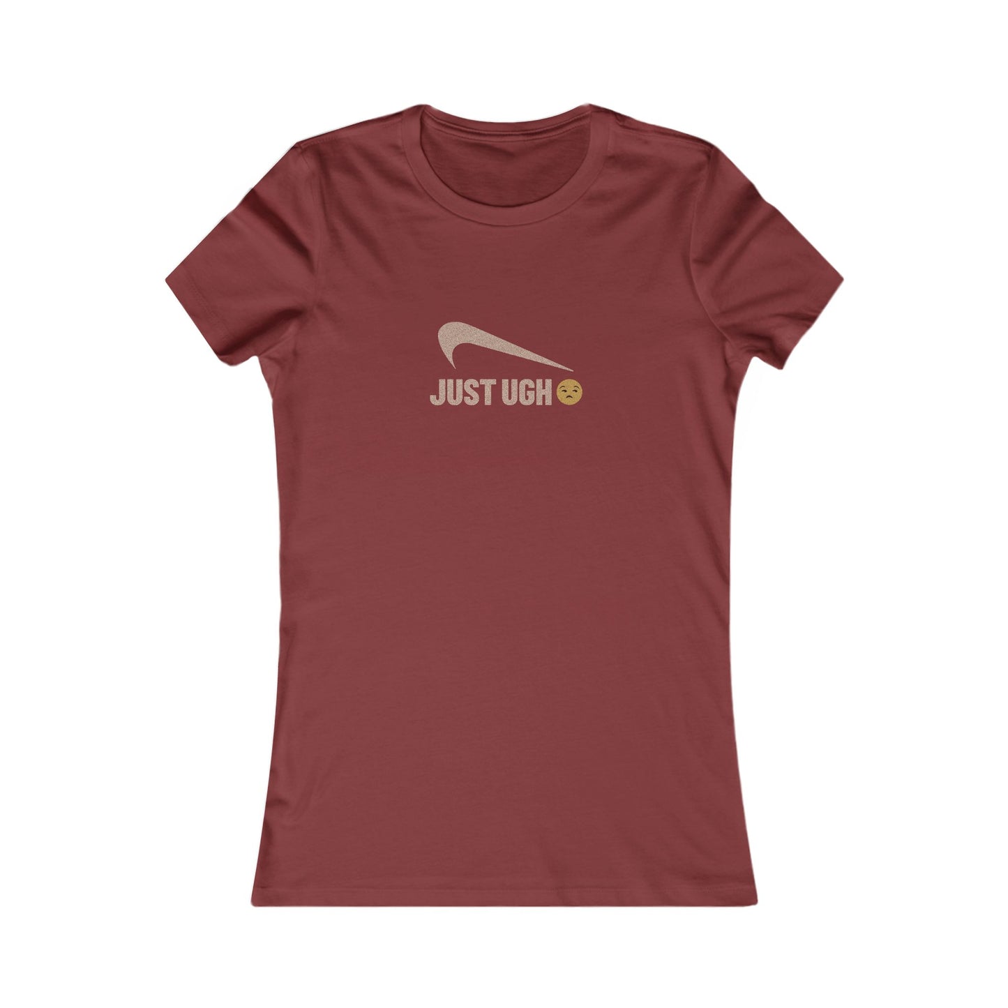 Just Ugh 😒 Athletic Parody — Retro Workout Women's Tee (Dark)