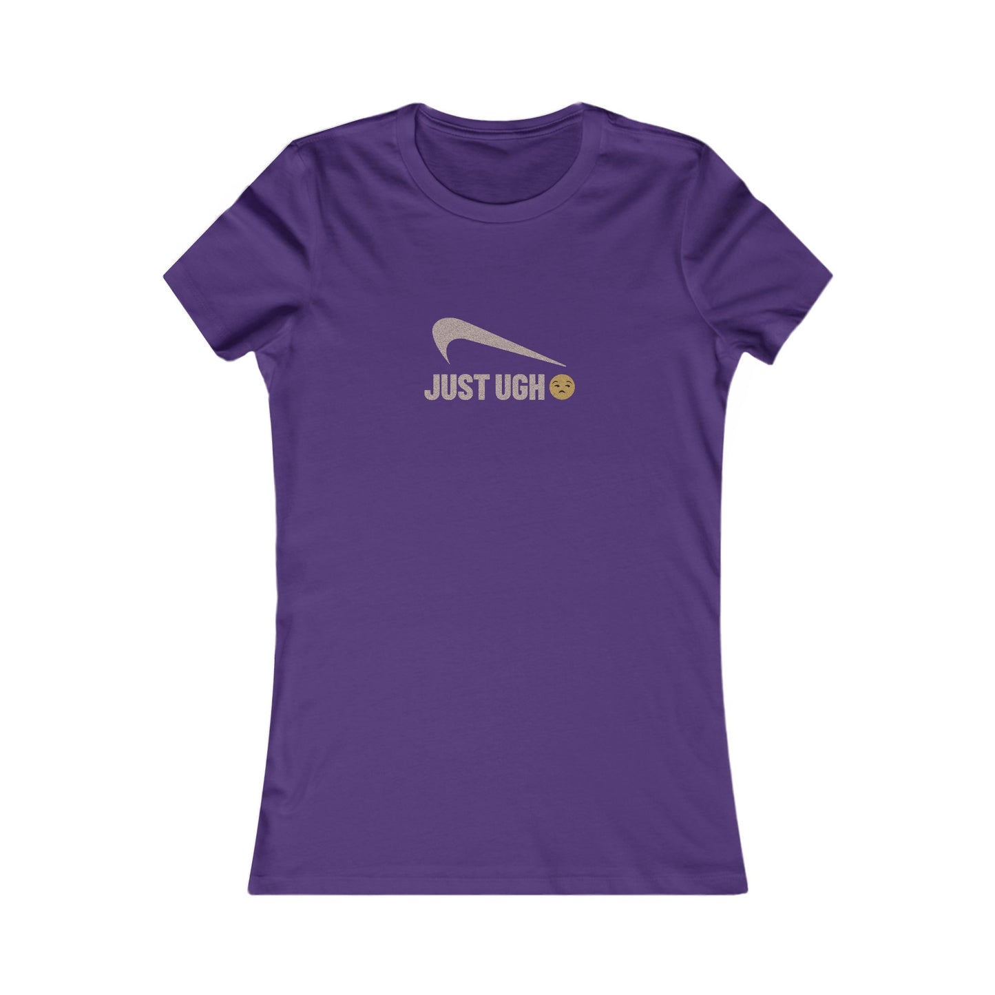 Just Ugh 😒 Athletic Parody — Retro Workout Women's Tee (Dark)