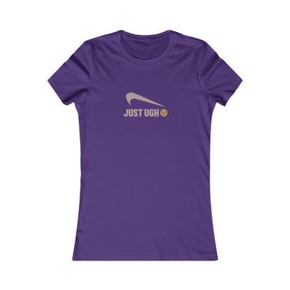 Just Ugh 😒 Athletic Parody — Retro Workout Women's Tee (Dark)