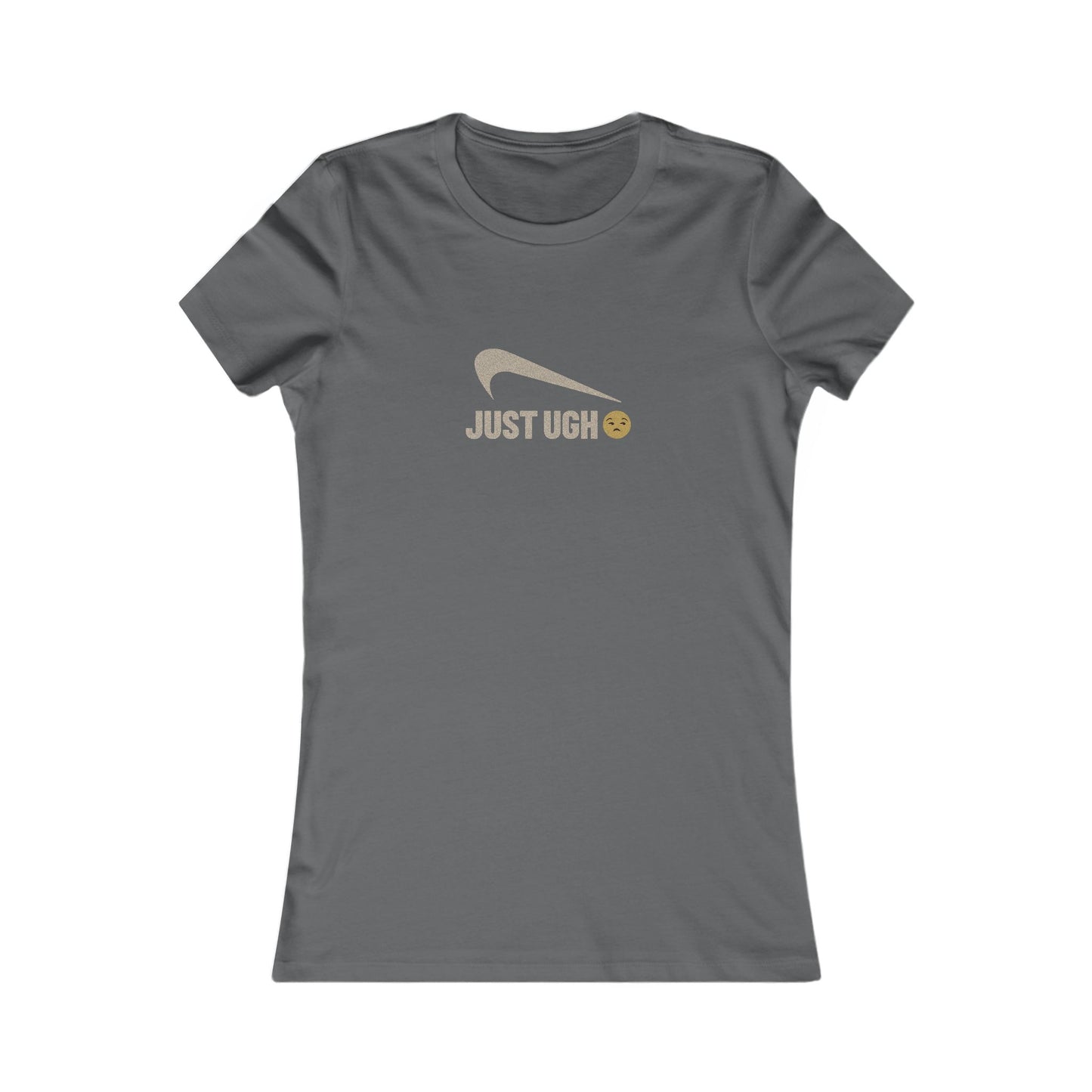 Just Ugh 😒 Athletic Parody — Retro Workout Women's Tee (Dark)