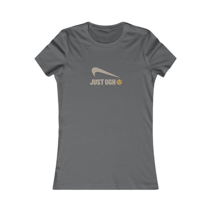 Just Ugh 😒 Athletic Parody — Retro Workout Women's Tee (Dark)