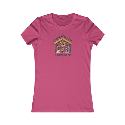 I Have No F*cks to Give — Little Drummer Boy Retro Women's Tee (Light)