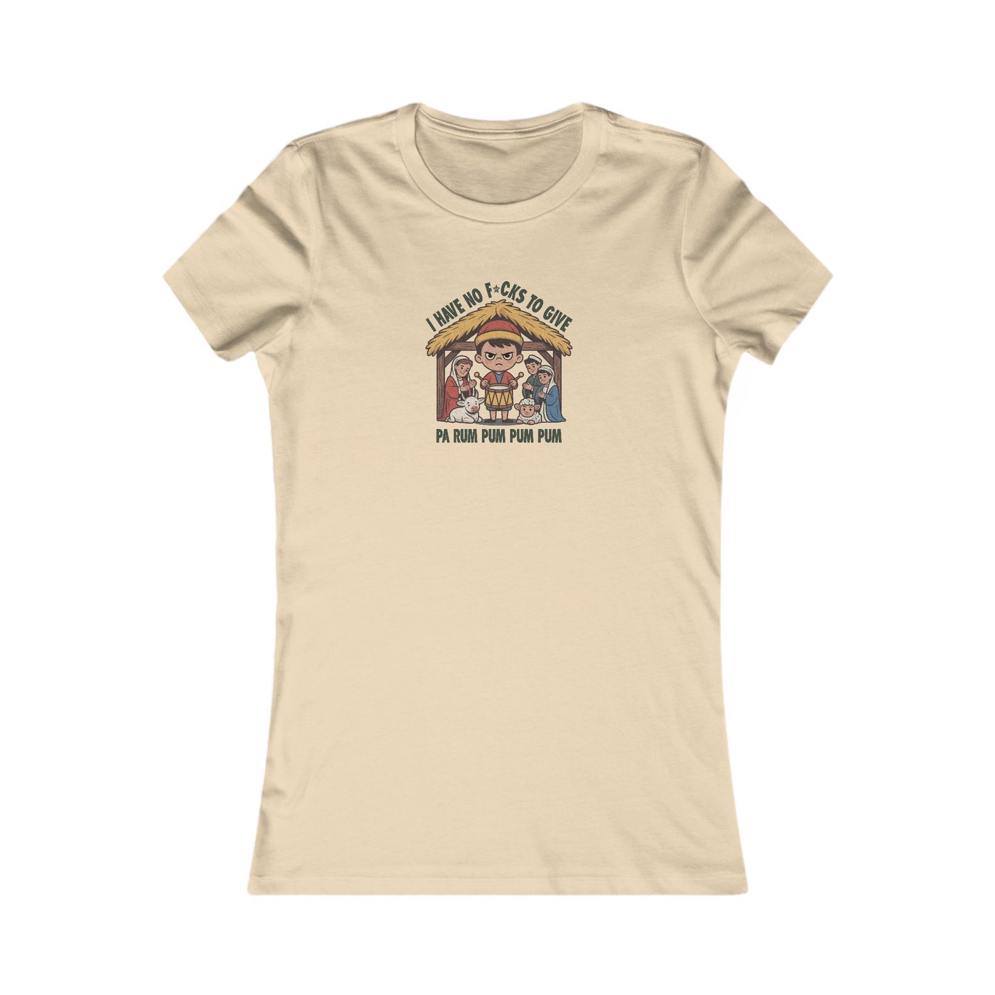 I Have No F*cks to Give — Little Drummer Boy Retro Women's Tee (Light)