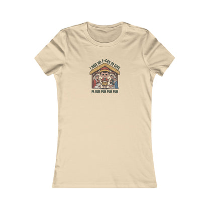 I Have No F*cks to Give — Little Drummer Boy Retro Women's Tee (Light)