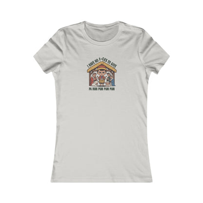 I Have No F*cks to Give — Little Drummer Boy Retro Women's Tee (Light)