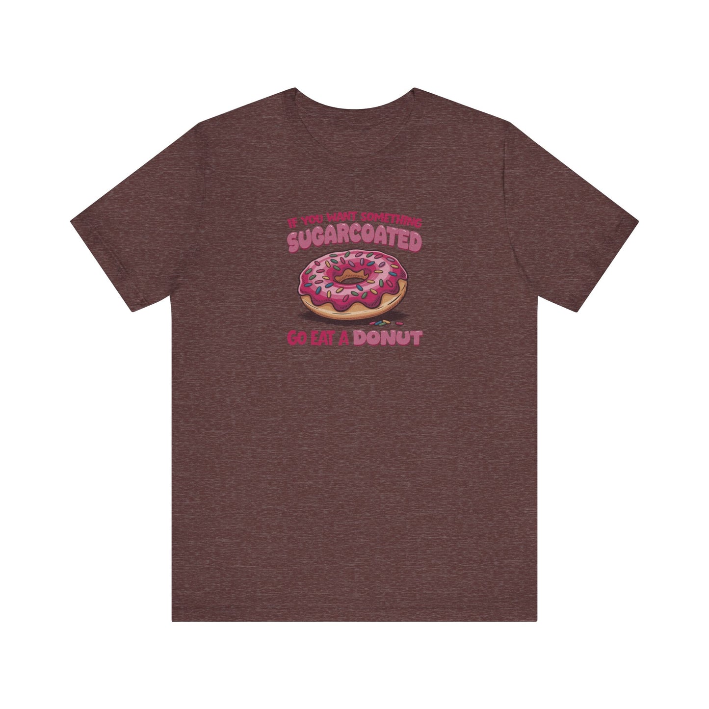 Sugarcoated (Go Eat a Donut) — Retro Graphic Tee (Dark)
