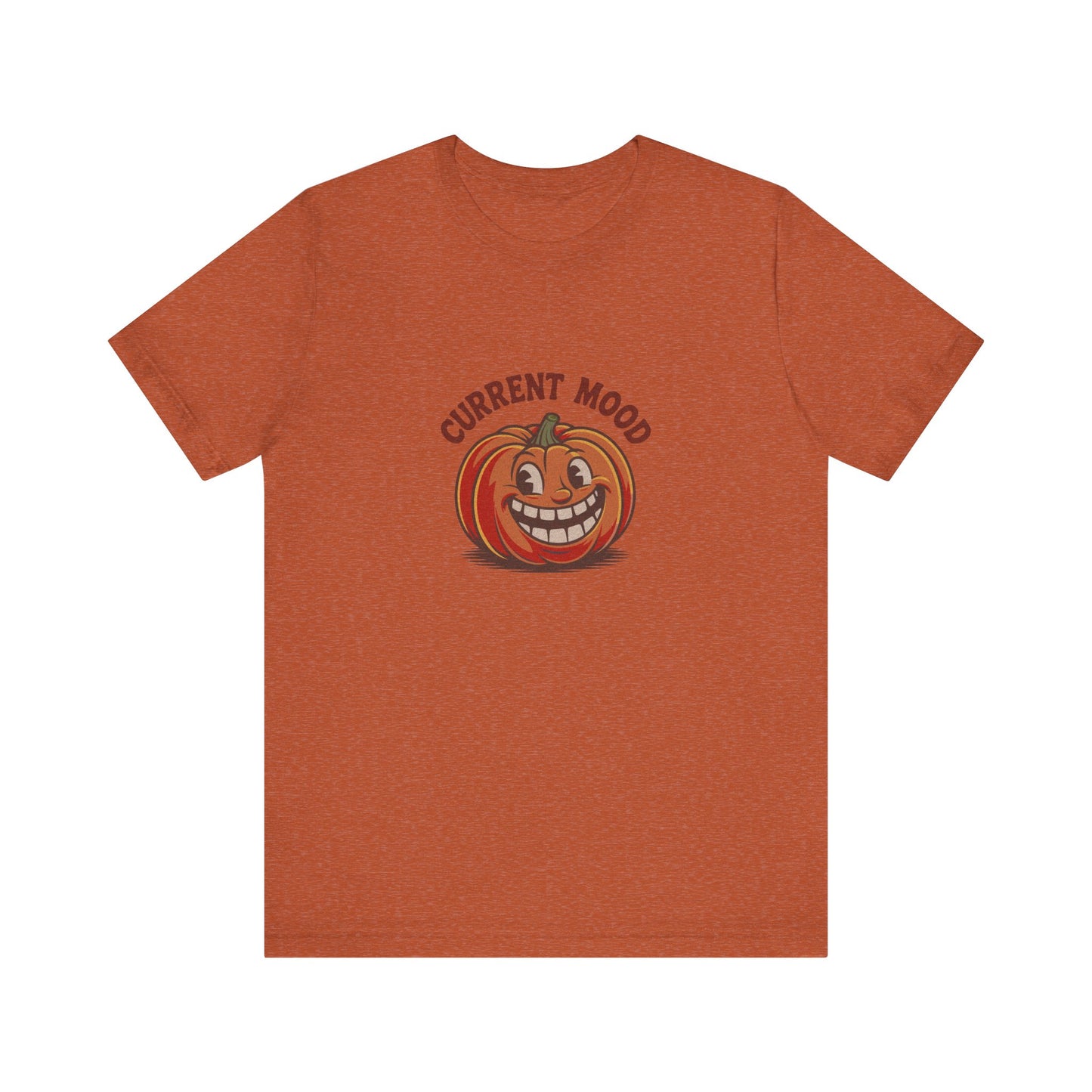 Current Mood (Toothy Jack) — Retro Halloween Tee (Light)
