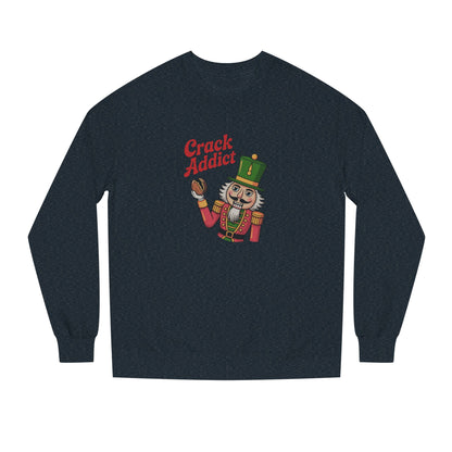Crack Addict Nutcracker — Vintage Christmas Sweatshirt (Dark)