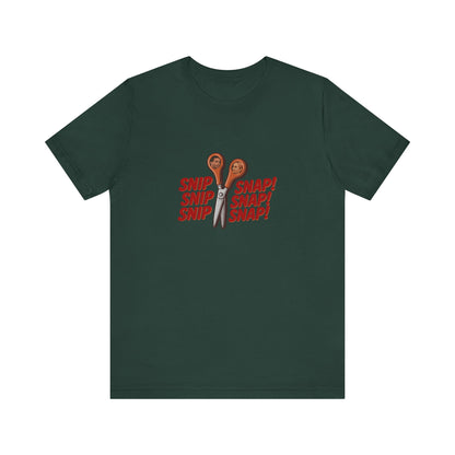 Snip Snap! — Michael Scott Vasectomy Retro Tee (Dark)