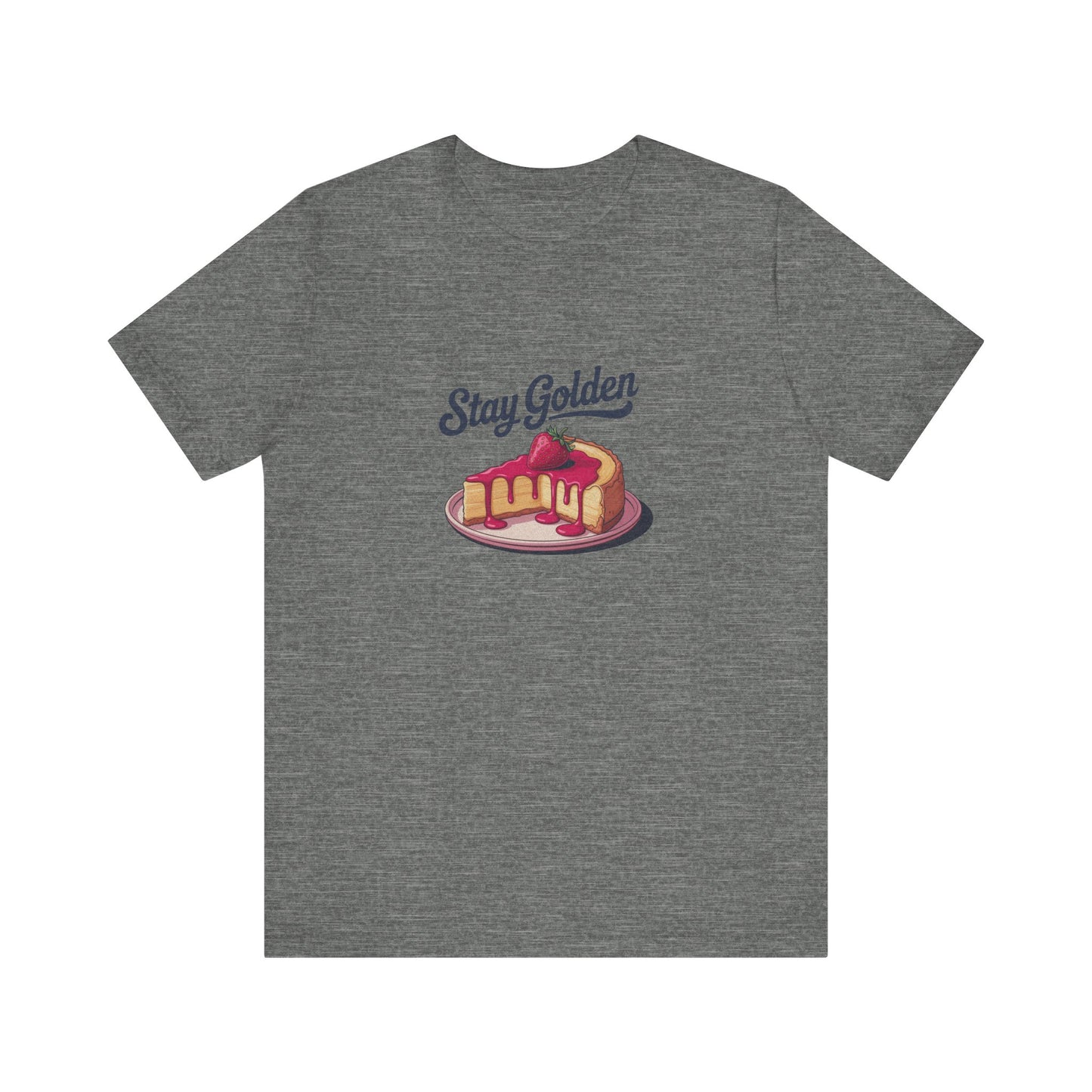 Stay Golden — Retro Cheesecake Graphic Tee (Light)