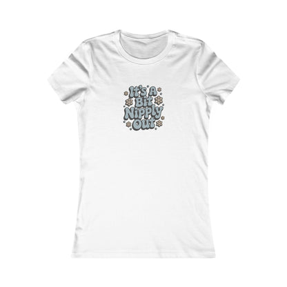 It's a Bit Nipply Out — Christmas Vacation Retro Women's Tee (Light)