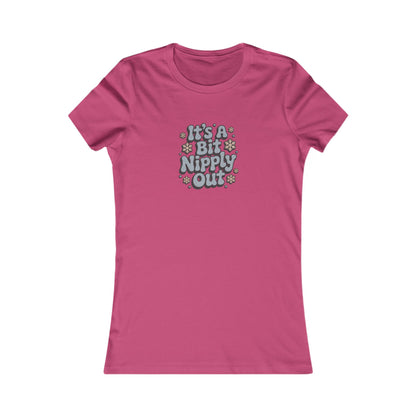 It's a Bit Nipply Out — Christmas Vacation Retro Women's Tee (Light)