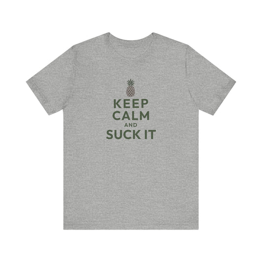 Keep Calm and Suck It — Psych Retro Tee (Light)