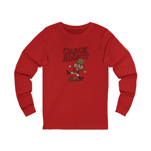 Crack Addict Nutcracker (Unhinged Remix) — Retro Long Sleeve (Light)