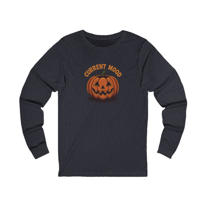 Current Mood (Vintage Jack) — Retro Halloween Long Sleeve (Dark)