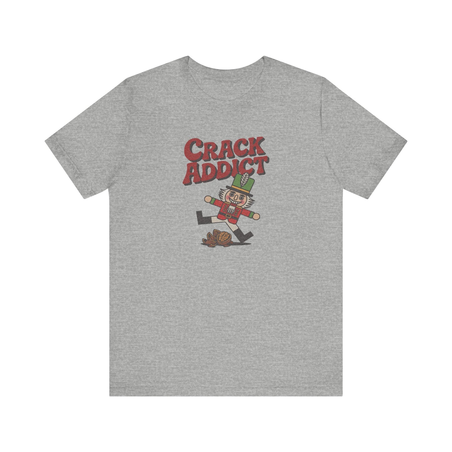 Crack Addict Nutcracker (Unhinged Remix) — Retro Tee (Light)