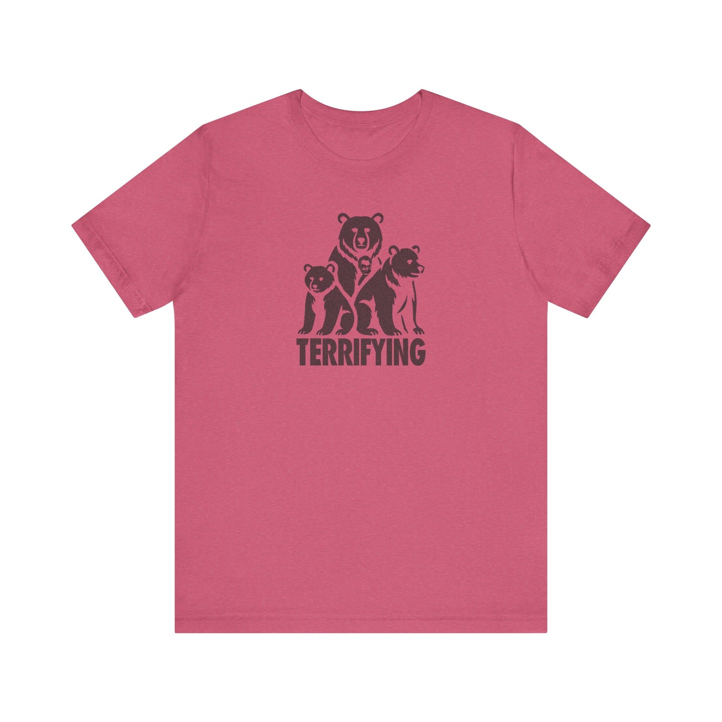 Bears Are Terrifying — Retro Silhouette Tee (Light)