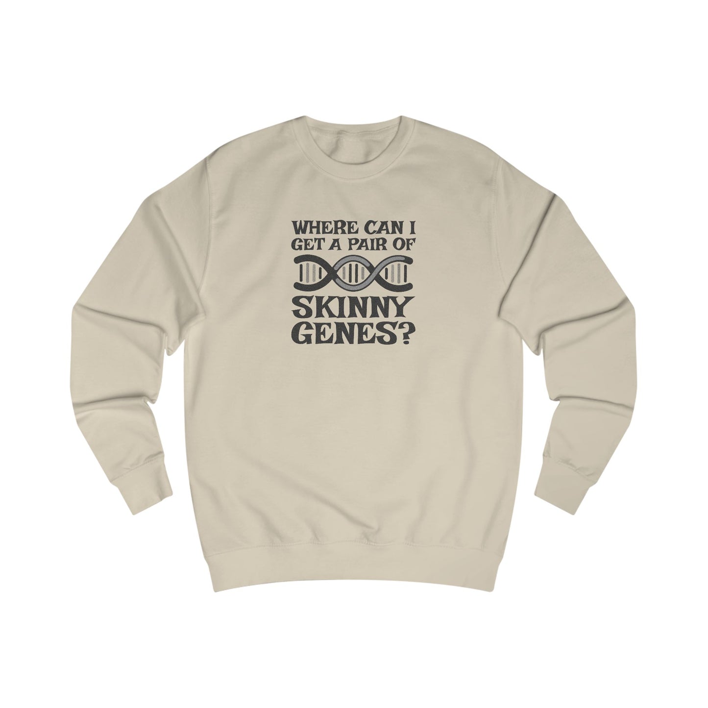 Pair of Skinny Genes — Retro Graphic Sweatshirt (Light)