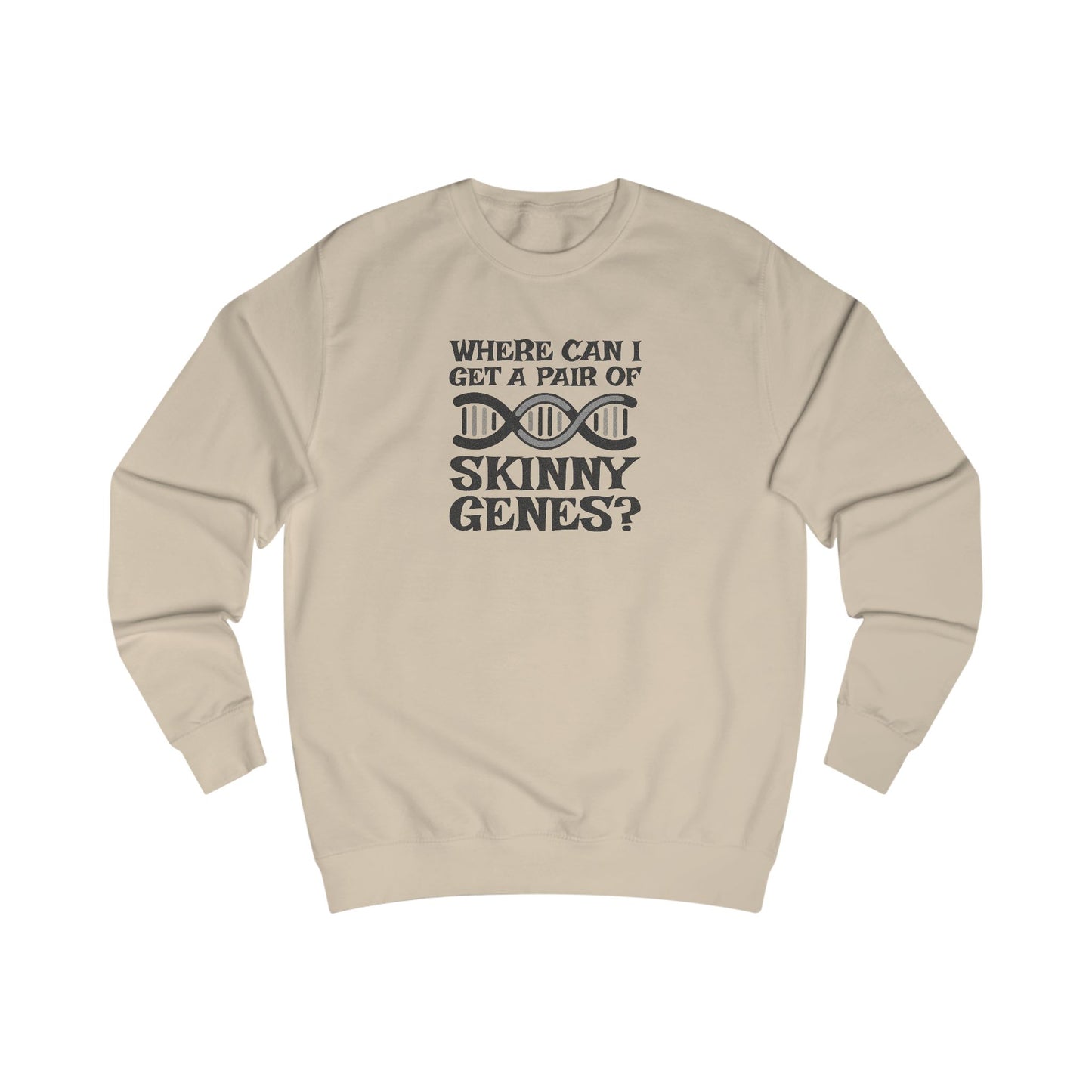 Pair of Skinny Genes — Retro Graphic Sweatshirt (Light)