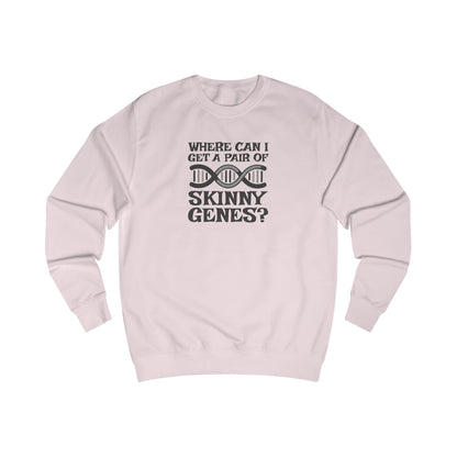 Pair of Skinny Genes — Retro Graphic Sweatshirt (Light)