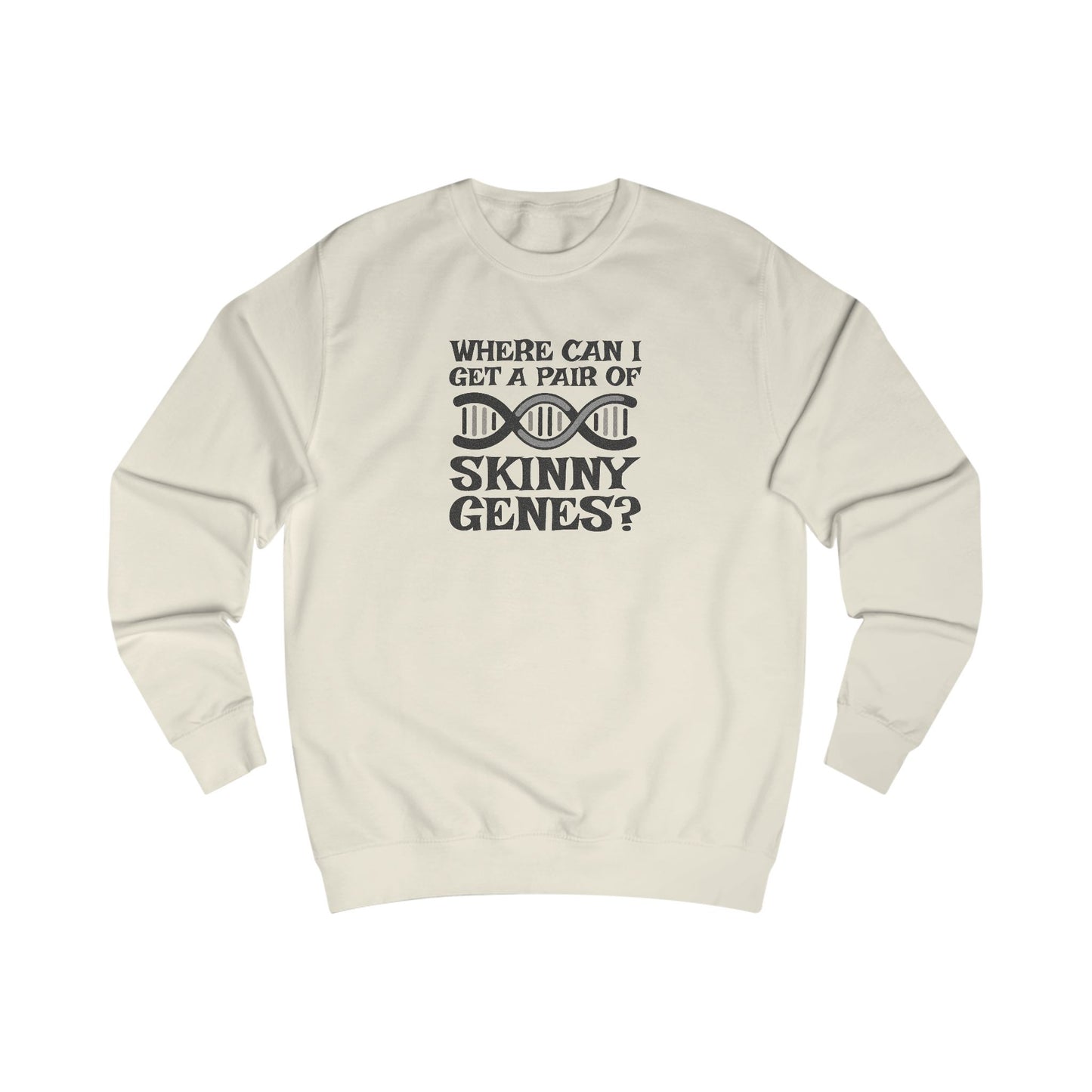 Pair of Skinny Genes — Retro Graphic Sweatshirt (Light)