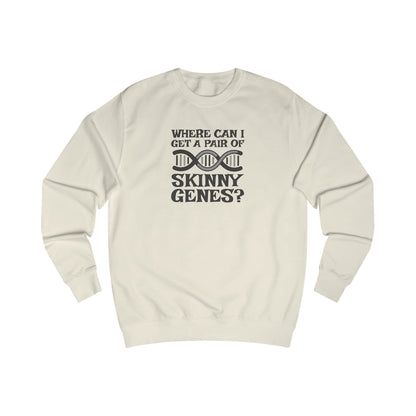 Pair of Skinny Genes — Retro Graphic Sweatshirt (Light)