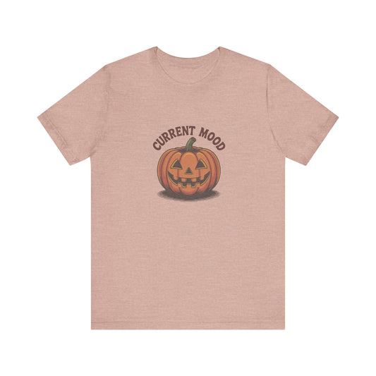 Current Mood (Vintage Jack) — Retro Halloween Tee (Light)