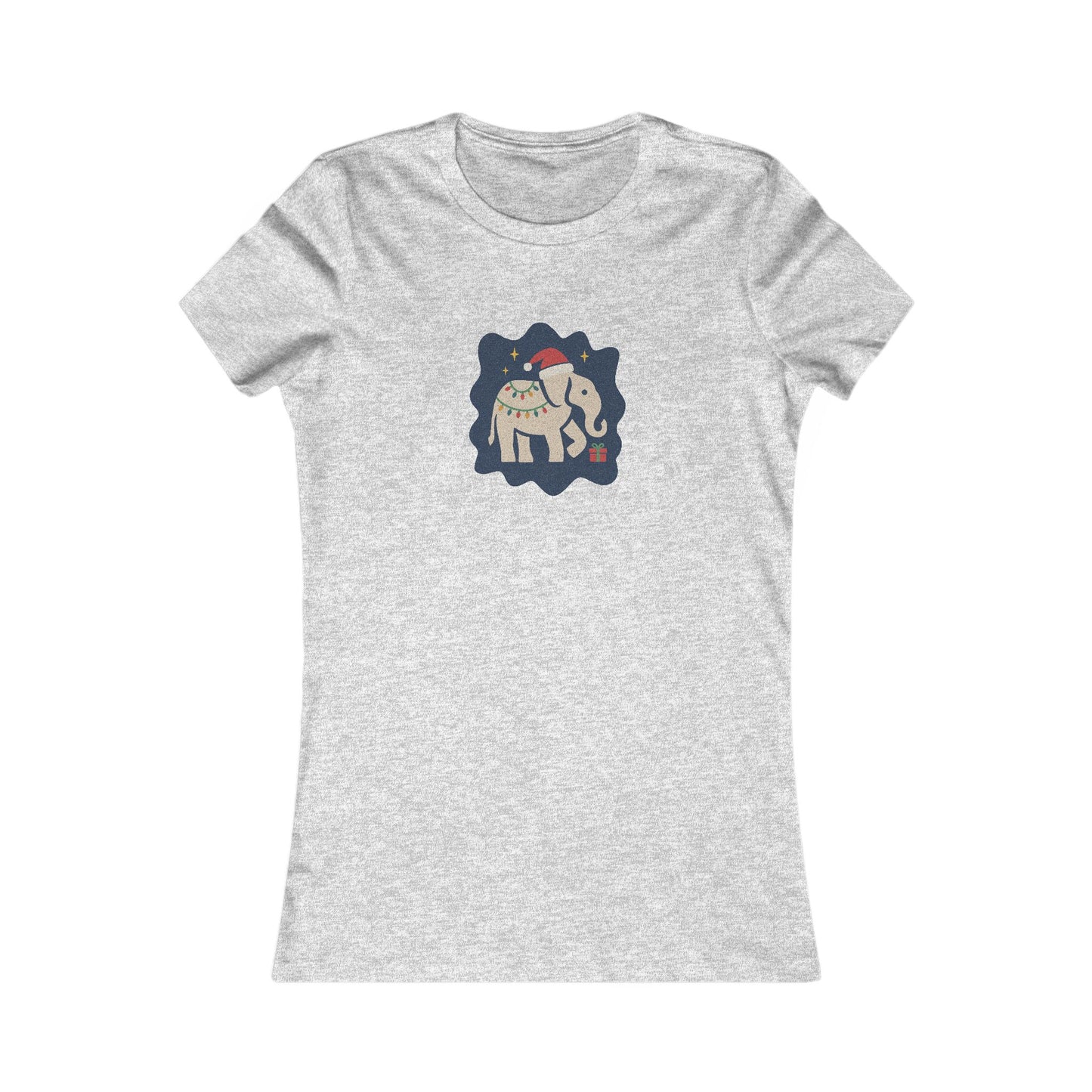 White Elephant Season — Retro Christmas Women's Tee (Light)