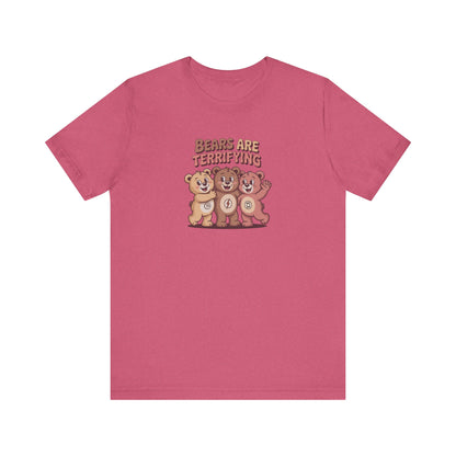 Bears Are Terrifying (Cute Remix) — Retro Tee (Light)
