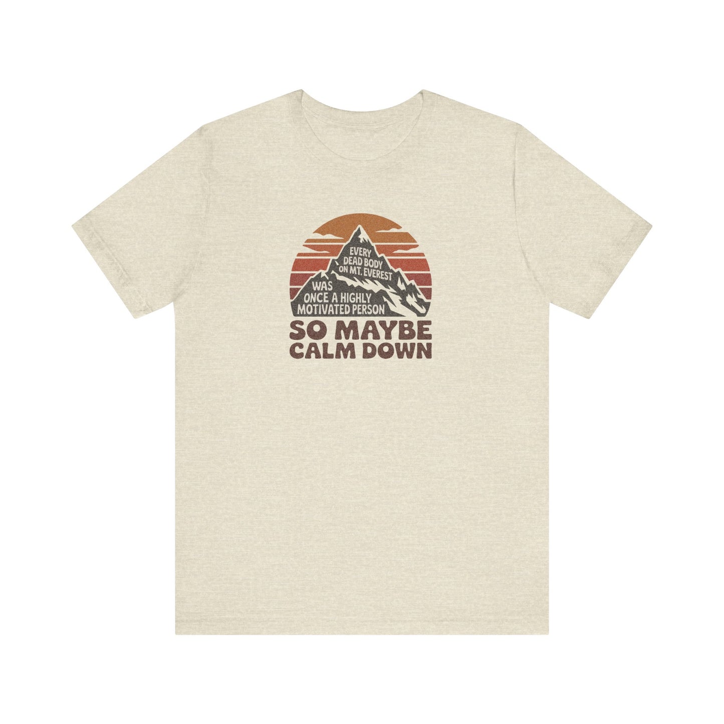 Everything in Moderation (Especially Fitness) – Mount Everest Retro Tee (Light)