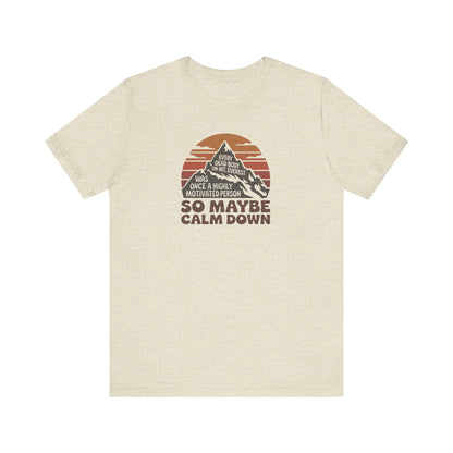 Everything in Moderation (Especially Fitness) – Mount Everest Retro Tee (Light)