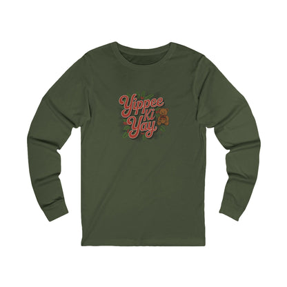 Yippee Ki Yay — Die Hard Retro Christmas Long Sleeve (Dark)