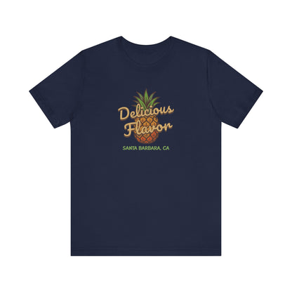 Delicious Flavor — Santa Barbara Pineapple Retro Tee (Dark)