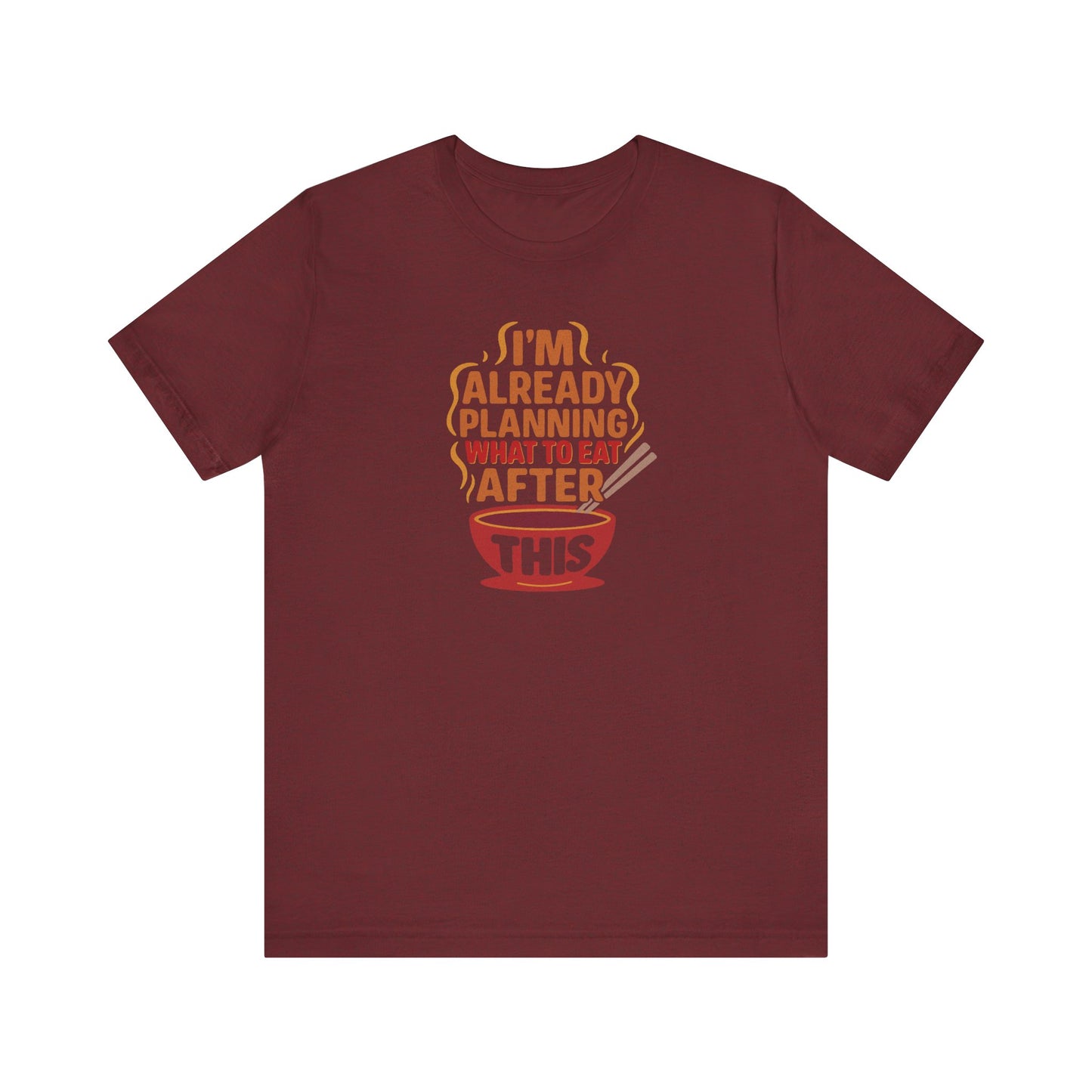 Planning What to Eat After This — Retro Foodie Tee (Dark)