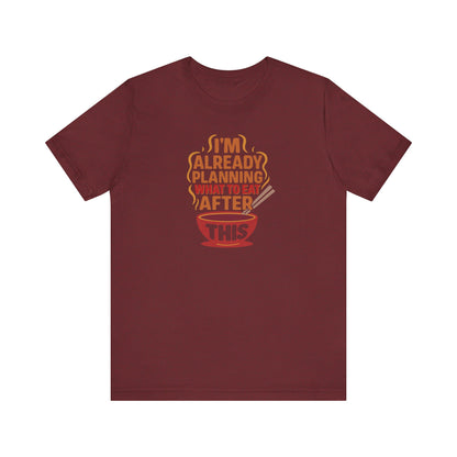 Planning What to Eat After This — Retro Foodie Tee (Dark)