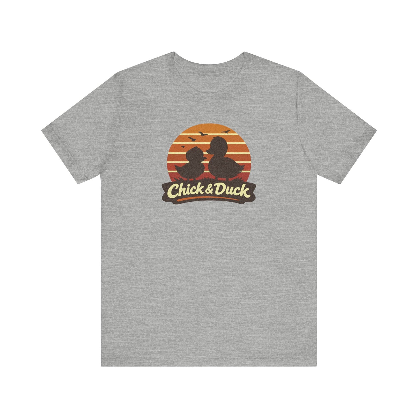 The Chick and the Duck — Friends Retro Tee (Light)