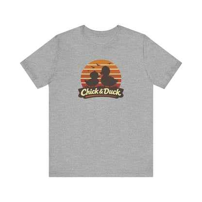 The Chick and the Duck — Friends Retro Tee (Light)