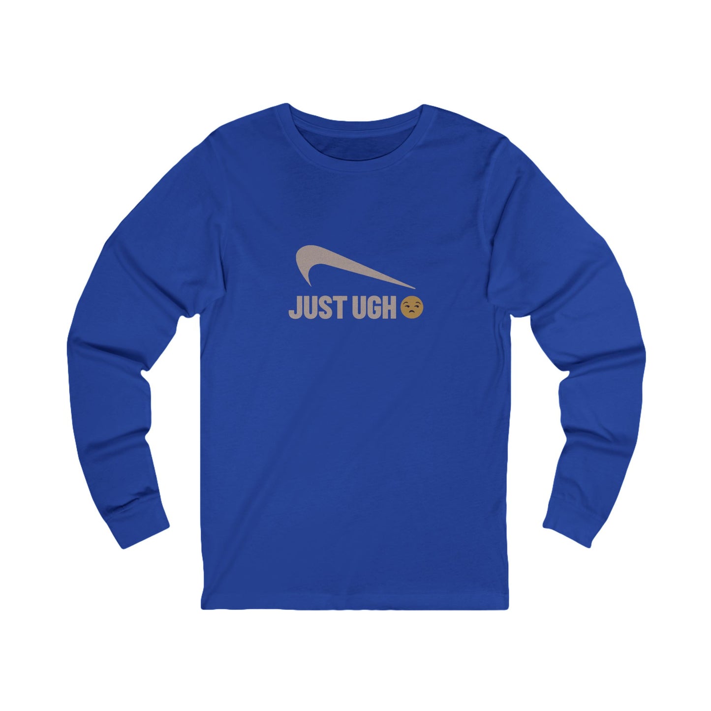 Just Ugh 😒 Athletic Parody — Retro Workout Long Sleeve (Dark)
